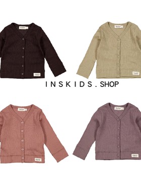 ins爆款21秋冬男女莫代尔棉百搭开衫宝宝舒适纯色长袖薄款外套