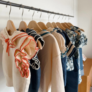 MP童装新款男女童短袖T运动短袖碎花连衣裙宝宝花边休闲长袖套装