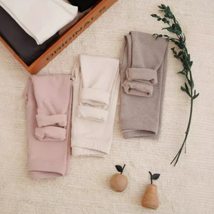 24秋冬季新款男女童过冬加绒柔软百搭薄绒打底裤Amber同款