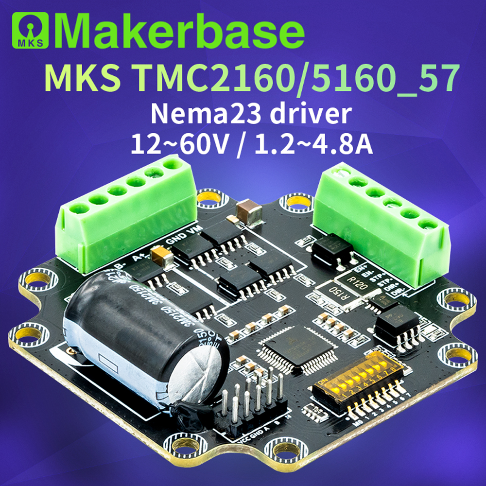 Makerbase MKS TMC2160/5160_57电机驱动 3D打印机 大电流 超静音 电子元器件市场 驱动器/控制器 原图主图