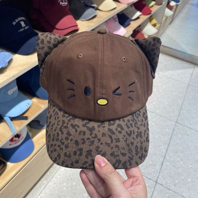kitty棒球帽女春秋季休闲鸭舌帽