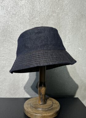  牛仔双面可戴渔夫帽 女帽 可折秋季帽