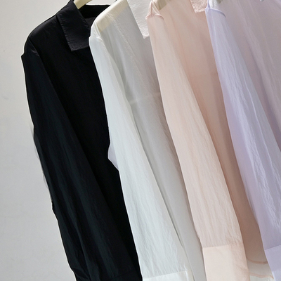 【0407】春夏新款青年流行防晒透气女士户外运动休闲皮肤衣衬衫DY