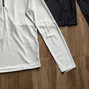 半拉链长袖 户外运动休闲薄料速干透气长袖 春夏男士 T恤XJ 0325