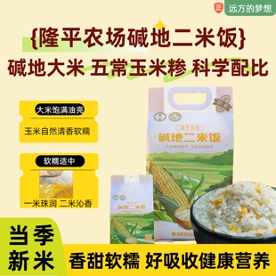 远方的梦想推荐品牌碱地二米饭大米加玉米搭配儿童早餐2.5kg/袋