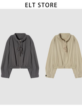 抽带领外套W0044