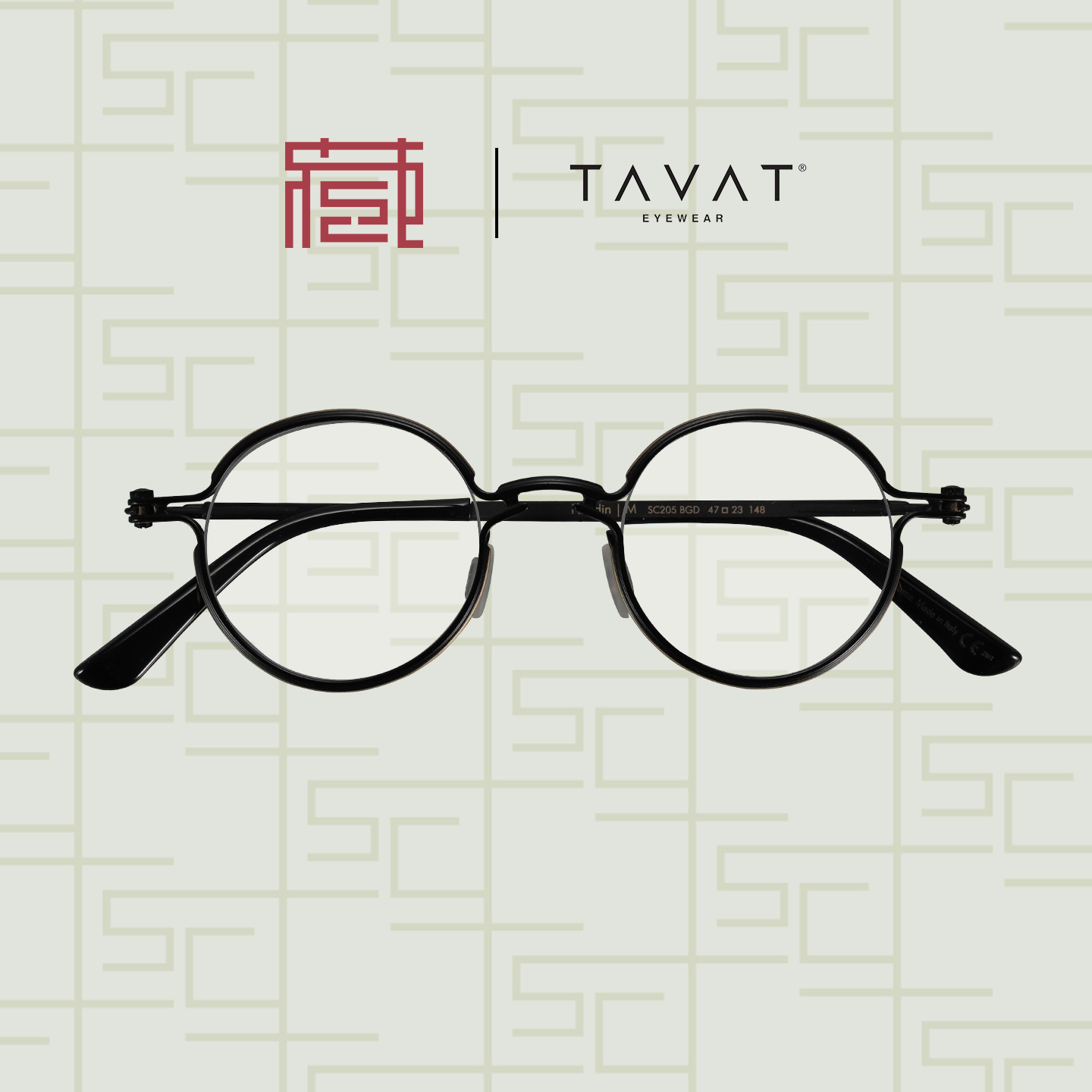 TAVAT罐头复古圆框机械风镜框