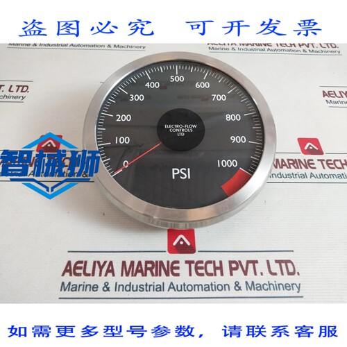 原装供应 ELECTRO-FLOW M25X 模拟压力表 0-1000 PSI 02ATEX13255