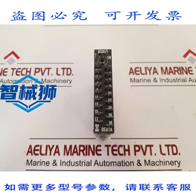 原装供应 DEUTA-WERKE BSS6/1WY 输出继电器 24VDC
