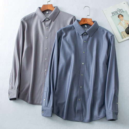 自然挺拔 秋冬保暖力作!强保暖抗菌复合双层秋冬衬衫外套男253023