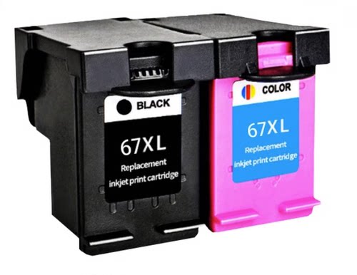 华睿适用惠普HP67XL墨盒 Deskjet 2723 2721 2700 6020 6052 6420