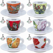 意大利ancap安卡特Espresso浓缩咖啡杯80ML植物题材之花朵之美