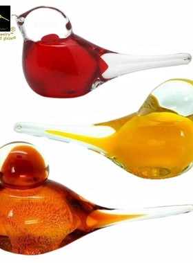 书柜摆件儿童房小鸟蜂鸟琉璃小巧