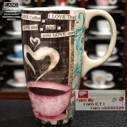 外贸精品拿铁杯LANG马克杯