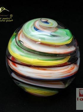 书柜礼品琉璃厘米黄色系列水晶球