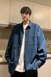 长袖牛仔衬衫GC28-P52控78成分74.9%棉12.7%聚酯纤维12.4%粘纤，男装衬衫，星座1302