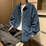 长袖牛仔衬衫GC28-P52控78成分74.9%棉12.7%聚酯纤维12.4%粘纤，男装衬衫，星座1302