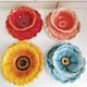 饰挂盘花朵饭碗 装 包邮 包破损出口优品3D立体浮雕陶瓷餐盘田园欧式