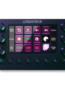 原装 Loupedeck live 图像编辑视频后期剪辑制作调控台 直播操作