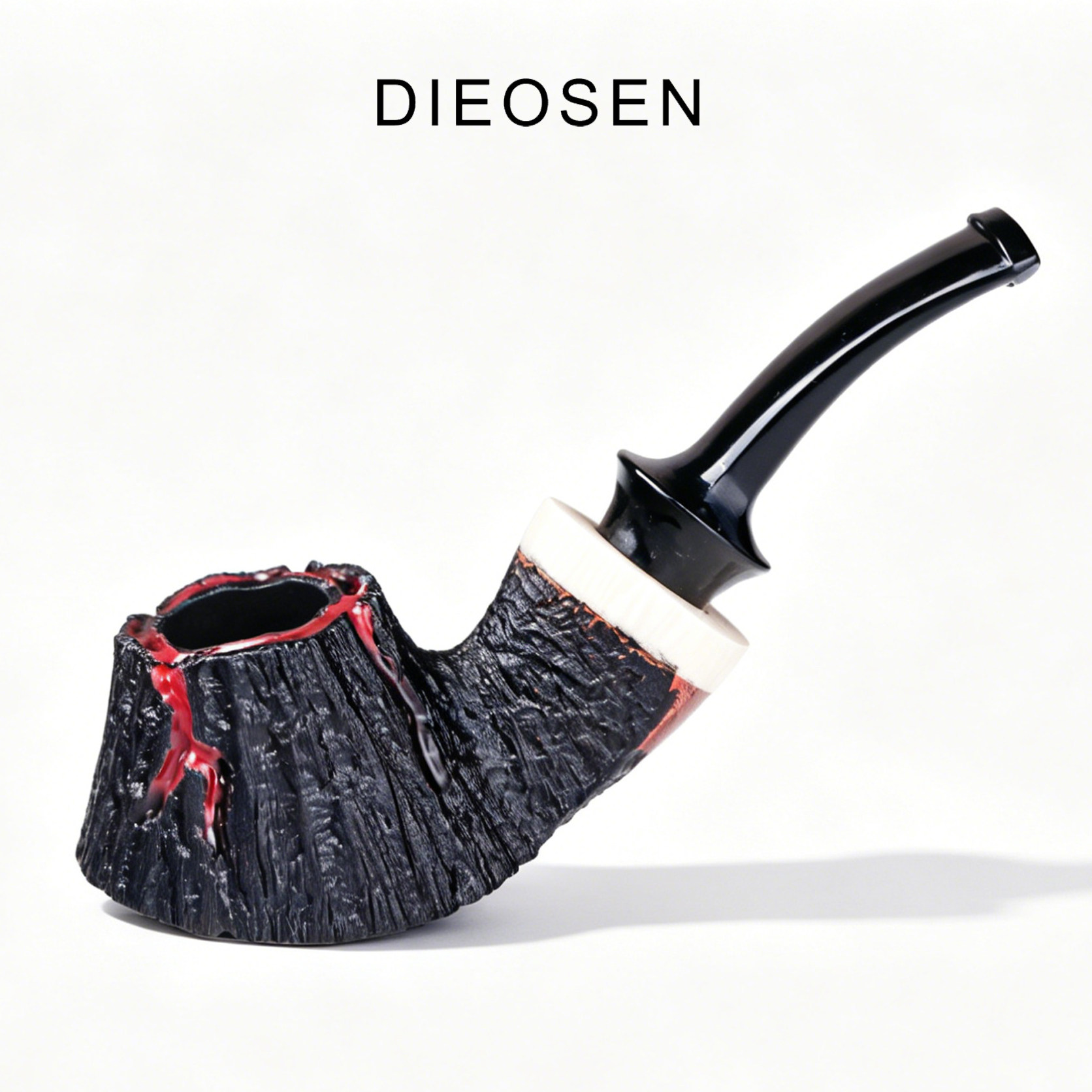 进口石楠木 迷你变色火山斗 硫化橡胶斗嘴 喷砂工艺 岩浆变色