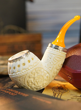 hcor土耳其海泡石雕刻空腔大气室双银高品质