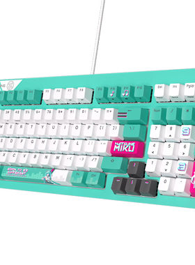 华硕天选TX98有线机械键盘游戏初音未来联名天选mini三模游戏鼠标