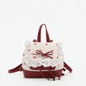 官方正品 beamKitty可爱蝴蝶结蕾丝绑带少女感双肩包高级感小背包