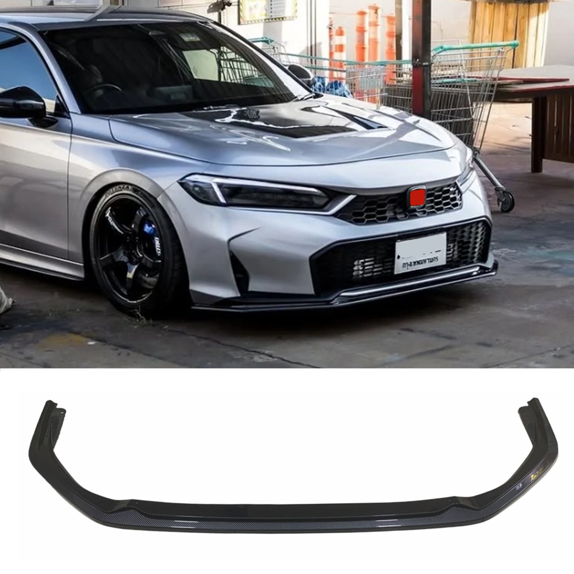 25款思域改装泰版前铲AK前唇V1款