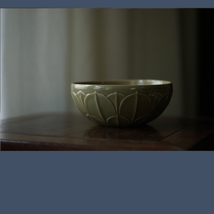 仿古南窑笔记建水茶道具越窑龙纹