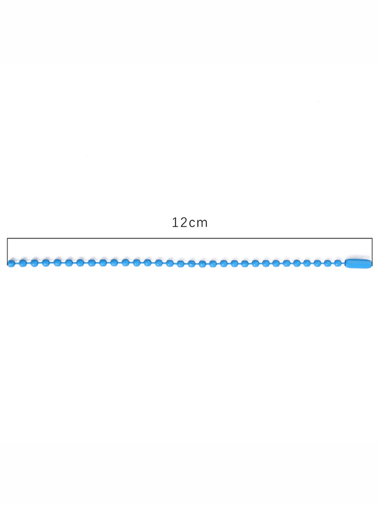 12CM METAL CHAIN COLOR LACQUER BEAD CHAIN DIY CHAIN ACCESSORIES 31 COLOR KEYCHAIN CHAIN WAVE BEAD CHAIN TAG CHAIN