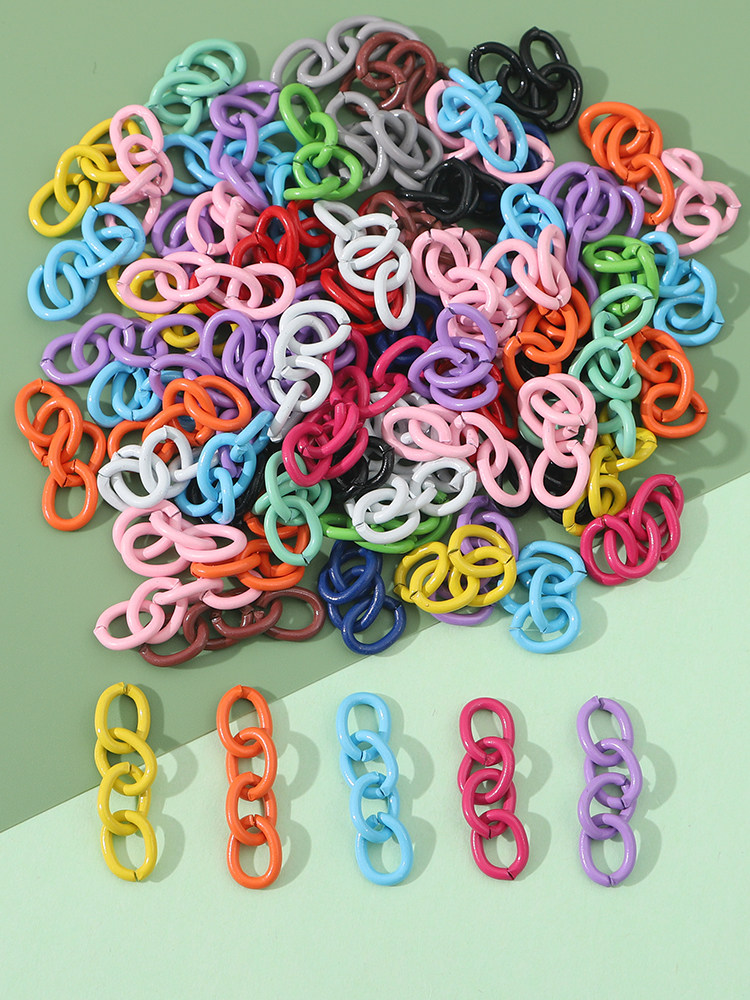 BRAND NEW COLOR PAINTED CHAIN CHAIN EXTENSION CHAIN TAIL CHAIN PENDANT BAG BAG PENDANT RING ACCESSORIES HANDMADE DIY MATERIAL