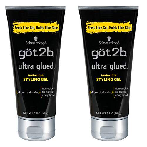 Got2b Ultra Glued Invincible Styling Hair Gel, 6 Ounces