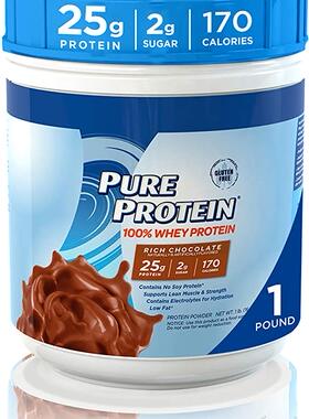 美国代购Pure Protein Powder, Whey, High Protein, Low S