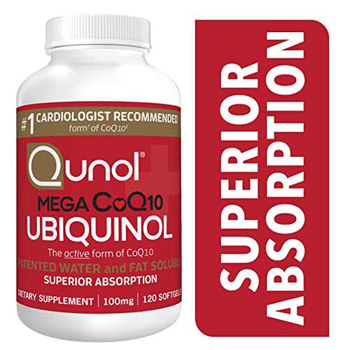 Qunol Mega Ubiquinol CoQ10 100mg, Superior Absorption, Paten
