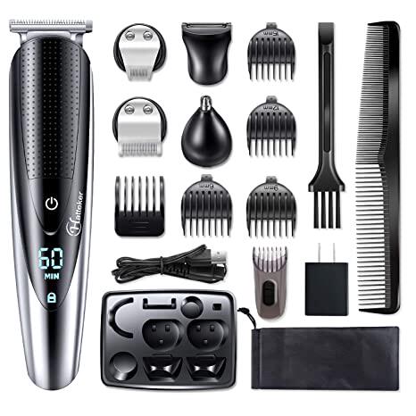 Hatteker Mens Hair Clipper Beard Trimmer Grooming kit Hair t