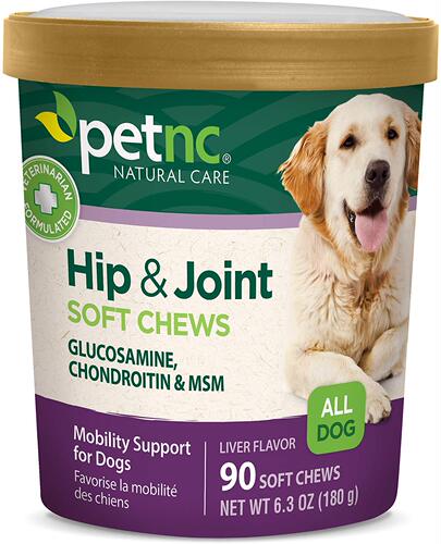 PetNC Natural Care Hip and Joint Soft Chews for Dogs, 90 Cou