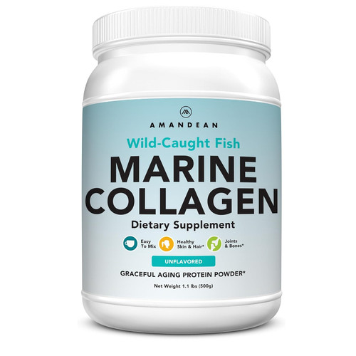 美国代购AMANDEAN Premium Anti-Aging Marine Collagen Peptides