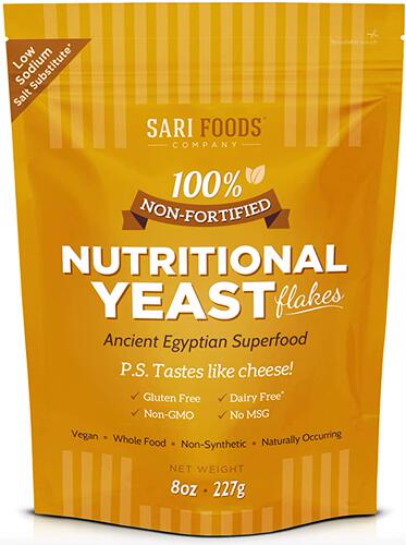 Pure Natural Non-Fortified Nutritional Yeast Flakes (8 oz.)