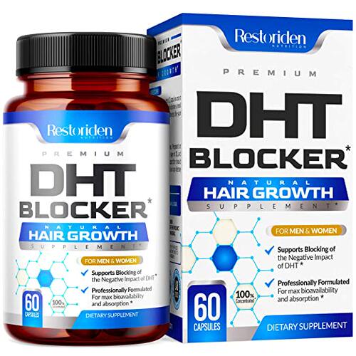 美国代购Restoriden DHT Blocker Hair Loss Supplement - Suppor