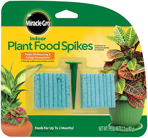 Miracle-Gro Indoor Plant Food Spikes, Includes 48 Spikes