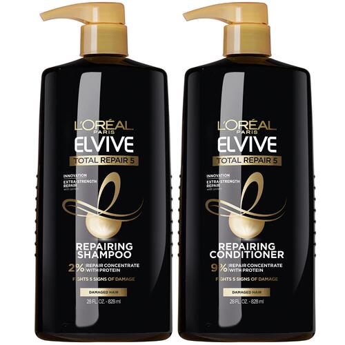 美国代购L'Oreal Paris Elvive Total Repair 5 Repairing Shampo