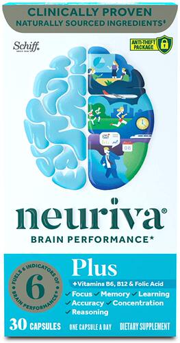 美国代购Nootropic Brain Support Supplement - NEURIVA Plus