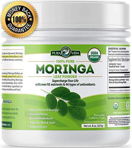 Organic Moringa Oleifera Leaf Powder - USDA Certified Organi