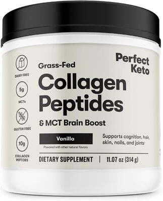 Perfect KETO Collagen Powder with MCT Oil Grassfed GF Multi