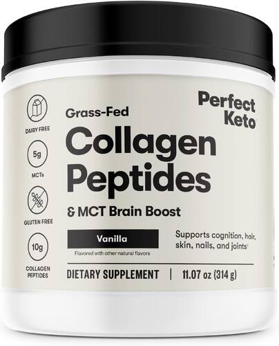 Perfect KETO Collagen Powder with MCT Oil Grassfed GF Multi