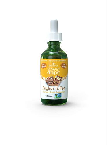 美国代购SweetLeaf Sweet Drops English Toffee Liquid Stevia S