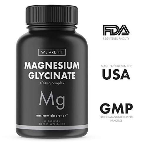 Magnesium Glycinate 400 mg Complex - High Absorption Mag Sup