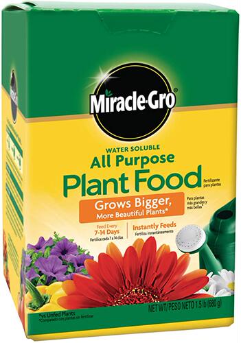 Miracle-Gro Water Soluble All Purpose Plant Food, 1.5 lbs  F