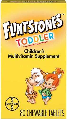 美国代购Flintstones Chewable Toddler Vitamins, Multivitamin