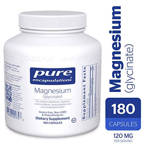 美国代购Pure Encapsulations Magnesium (Glycinate) - Suppleme